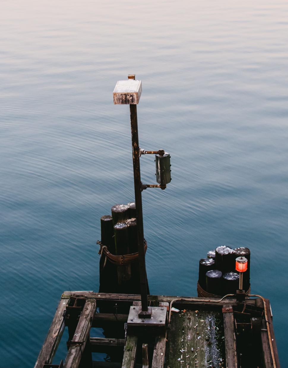 Free Image of Boat Floating on Large Body of Water 