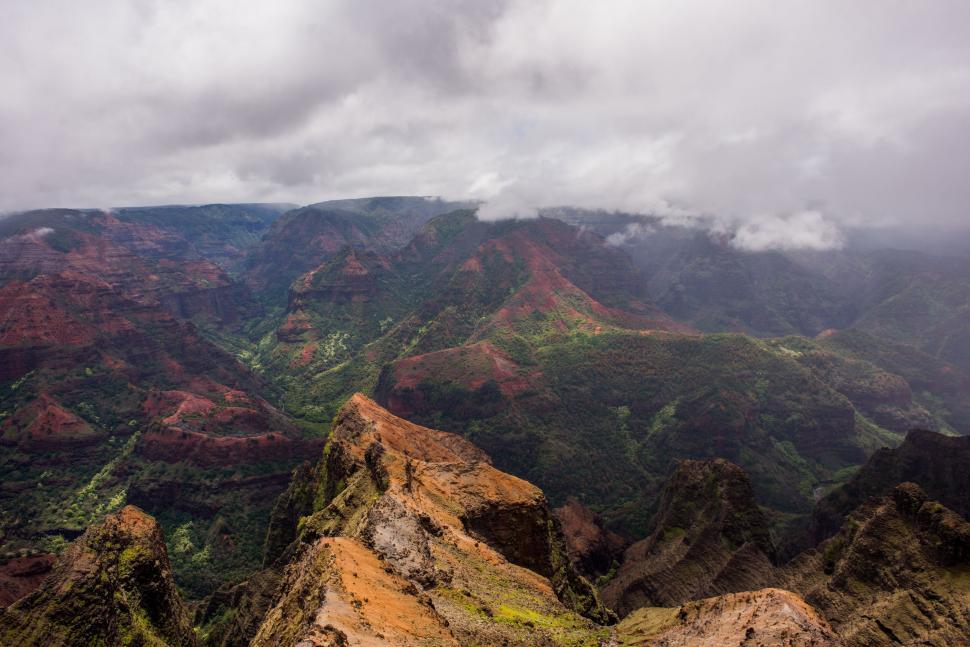 Free Image of Majestic Mountain Range View From High Vantage Point 