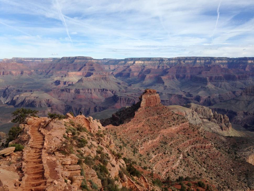 Free Image of Panoramic View of the Grand Canyon From Mountain Top 