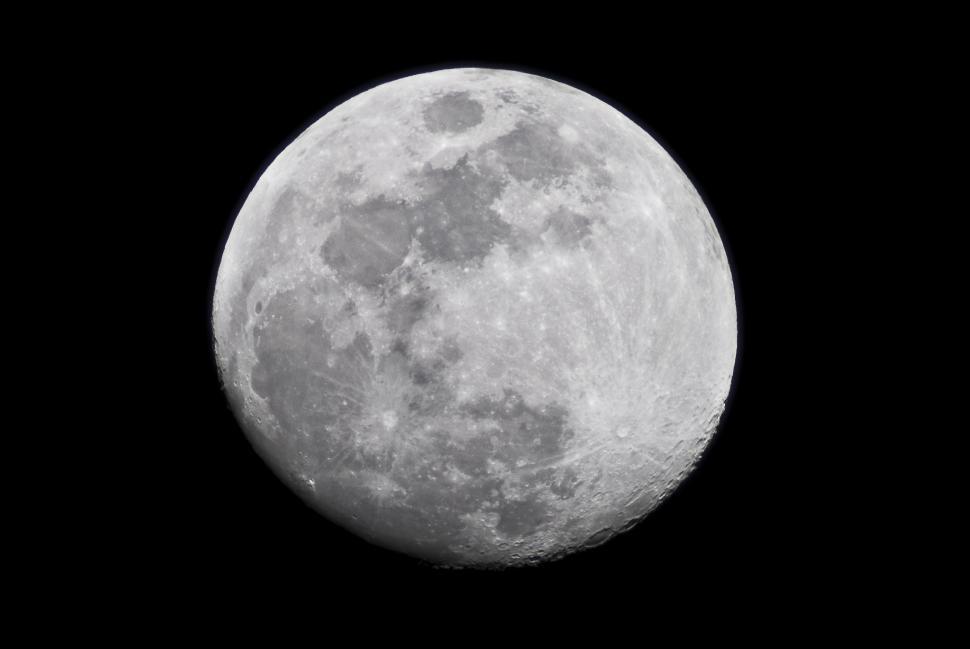 Free Image of Full Moon Illuminating Dark Sky 