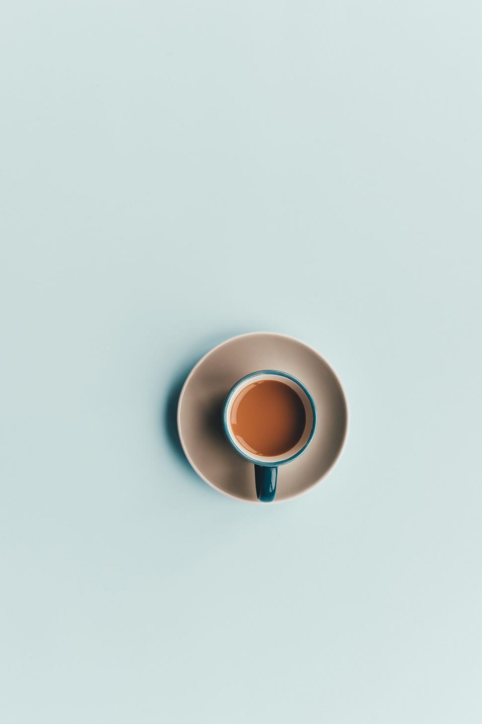 Free Image of A Cup of Coffee on a Saucer 