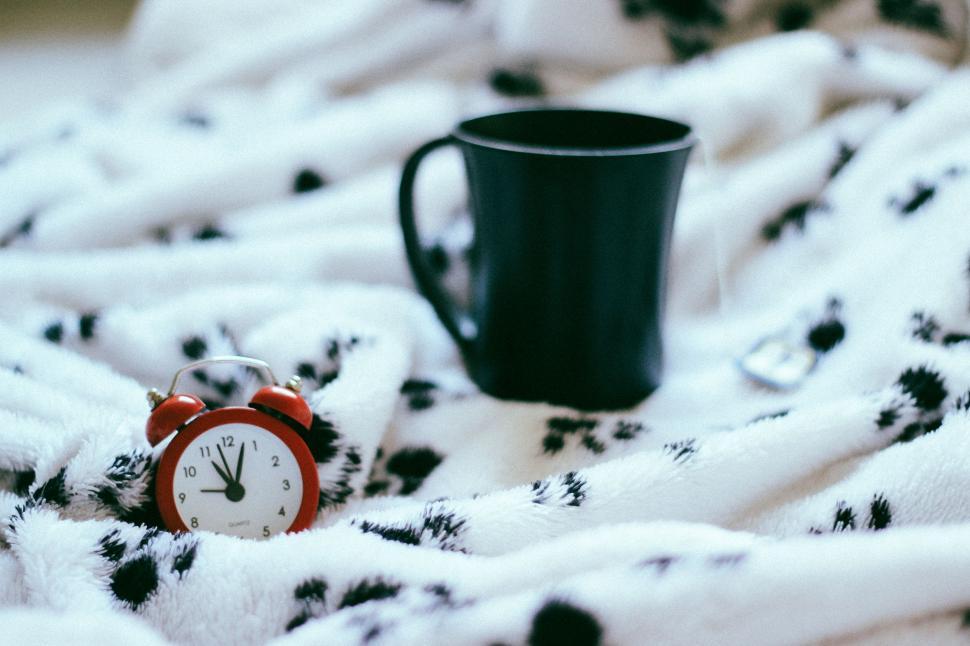 Free Image of Coffee Cup on Blanket 