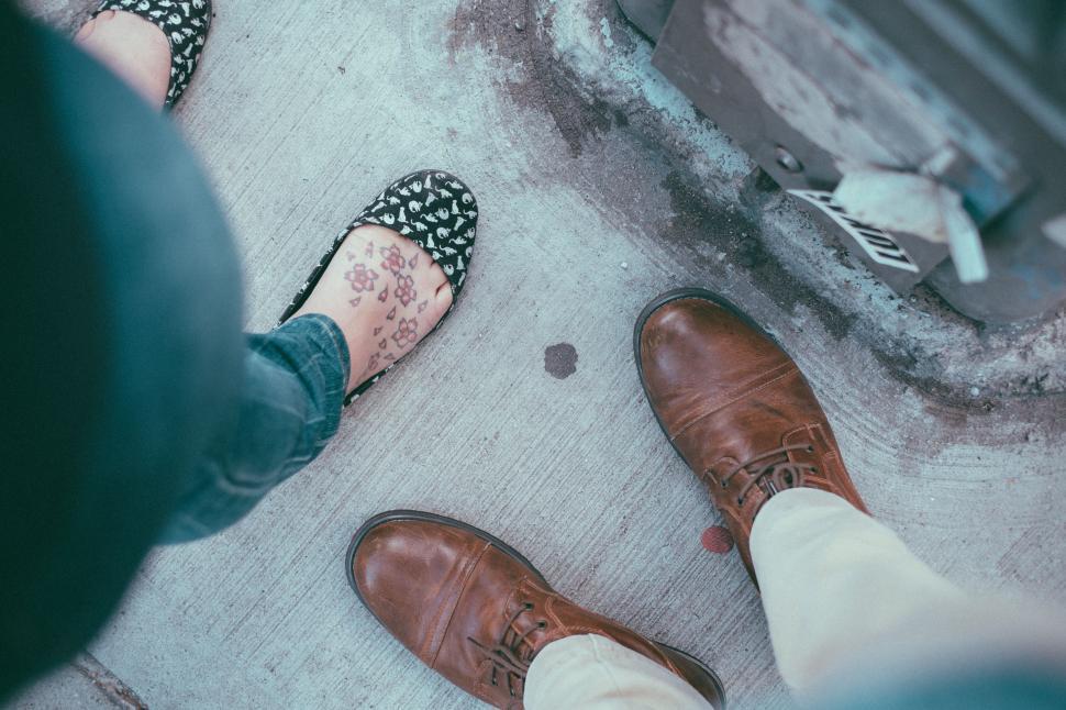 Free Image of Two People Standing Together 