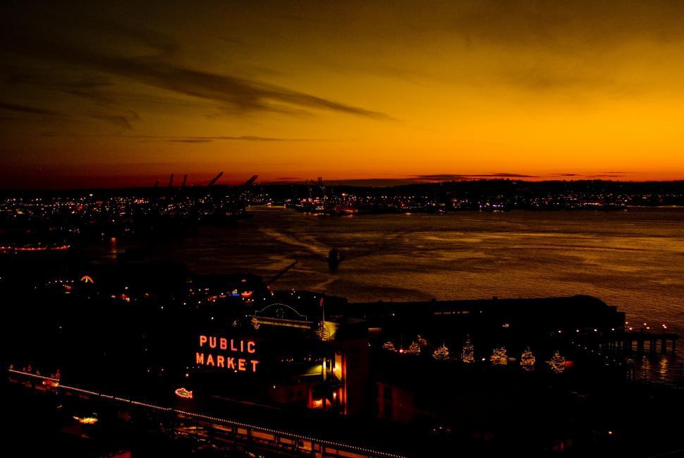 Free Image of Night Cityscape View From High Perspective 