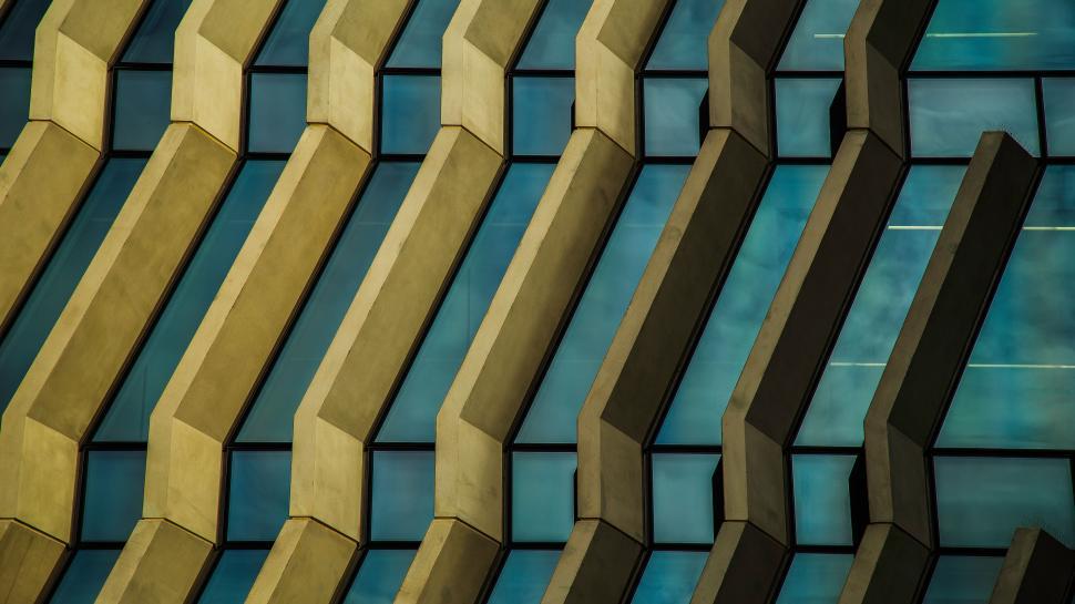 Free Image of Close Up of a Building With Many Windows 