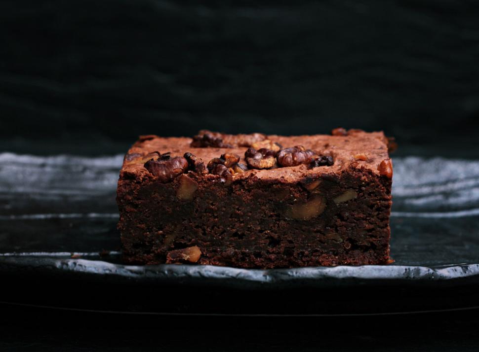 Free Image of Close Up of a Piece of Cake on a Plate 