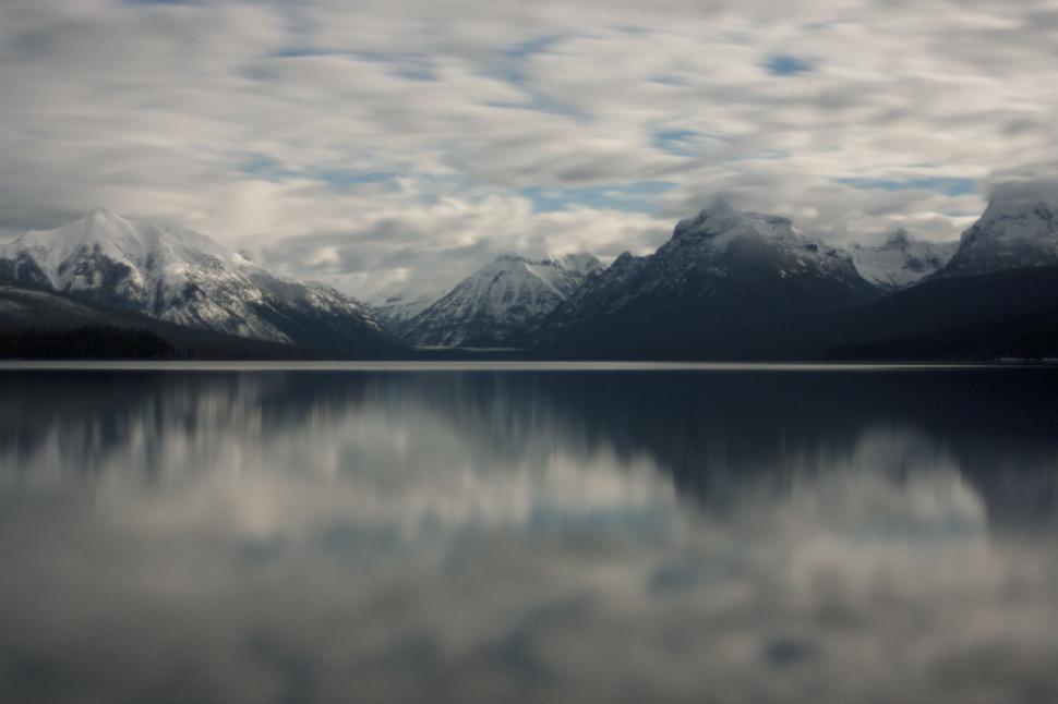 Free Image of Majestic Mountain Lake Surrounded by Peaks 