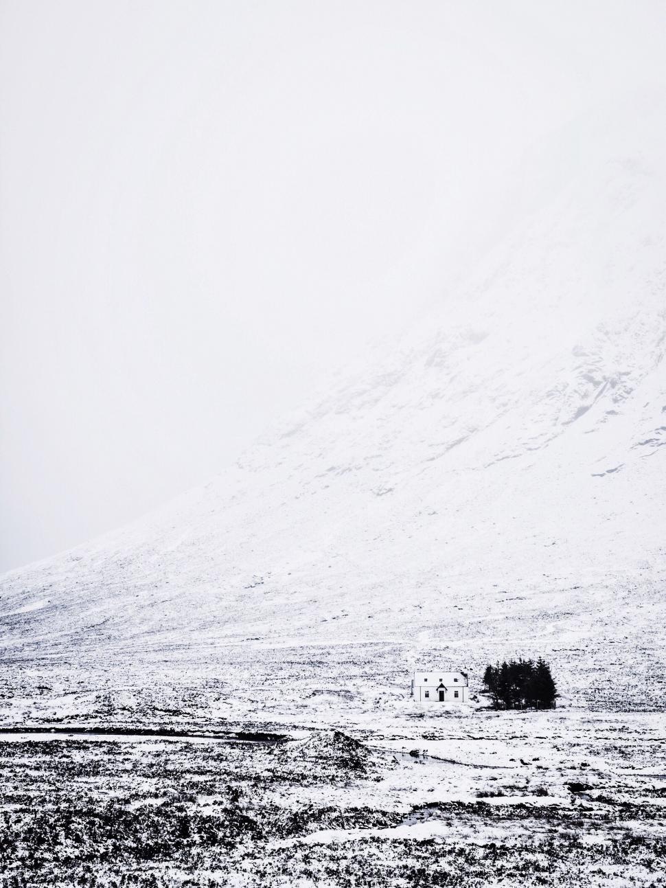 Free Image of Snow Covered Mountain Landscape 