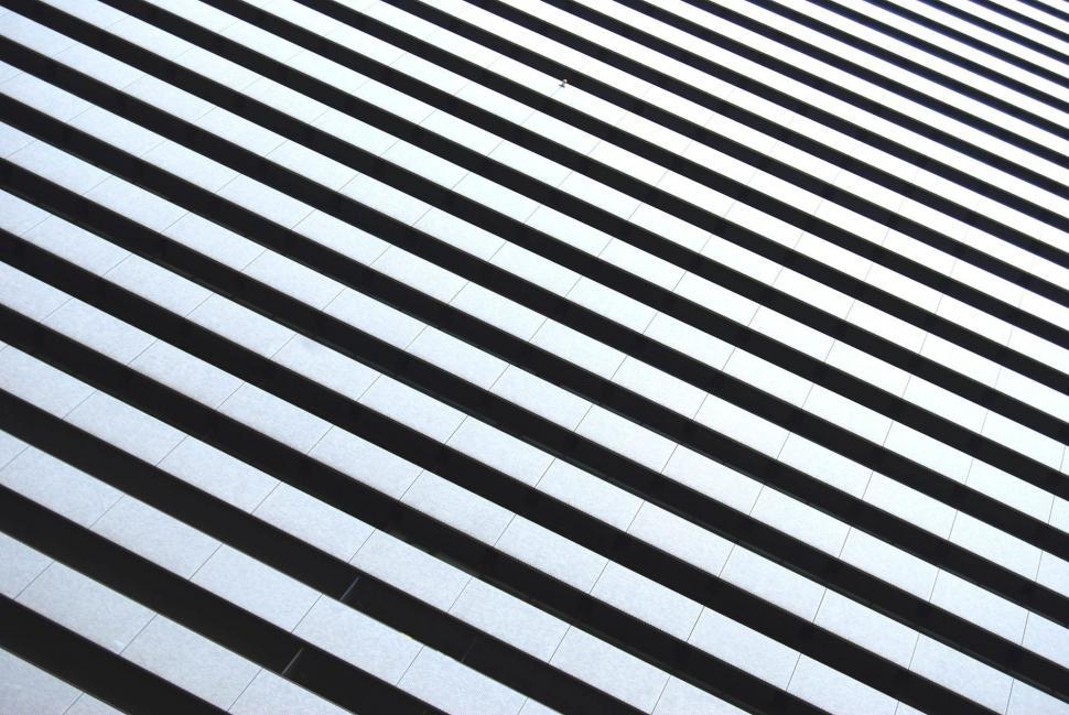 Free Image of Side of a Building in Black and White 