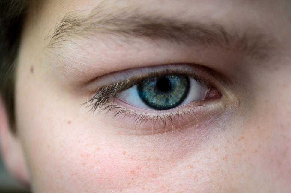 Free Image of Close Up of Person With Blue Eyes 