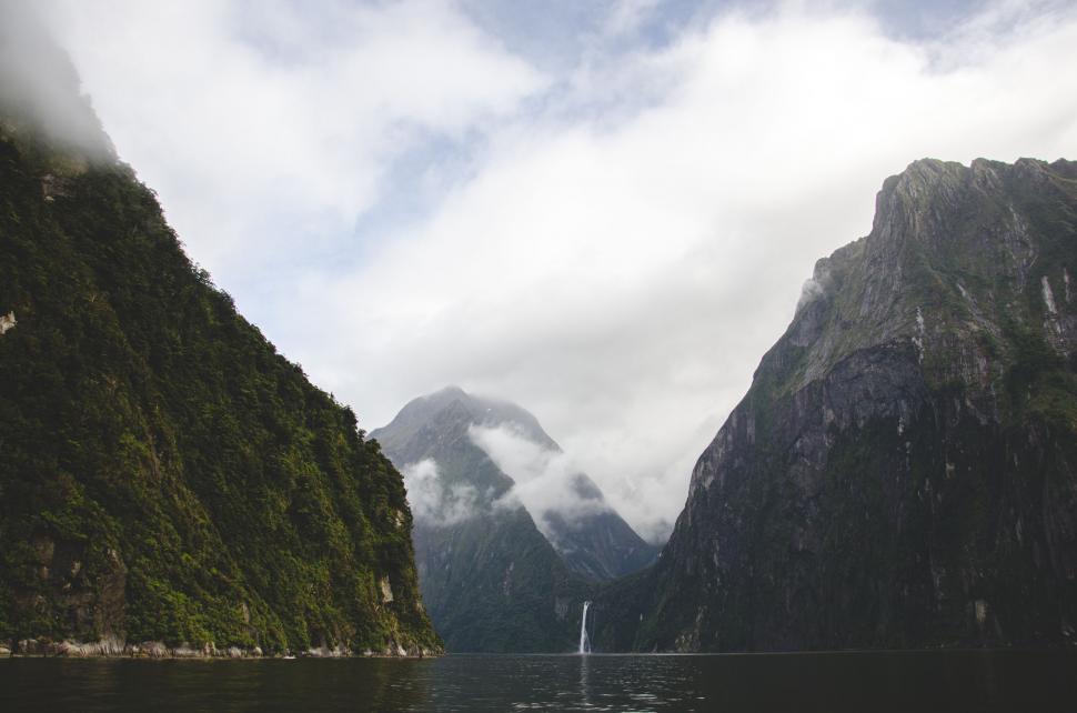 Free Image of Majestic Mountain Lake Surrounded by Peaks 