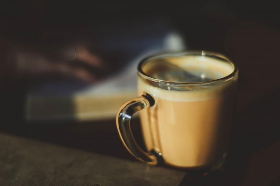 Free Image of A Cup of Coffee on a Table 