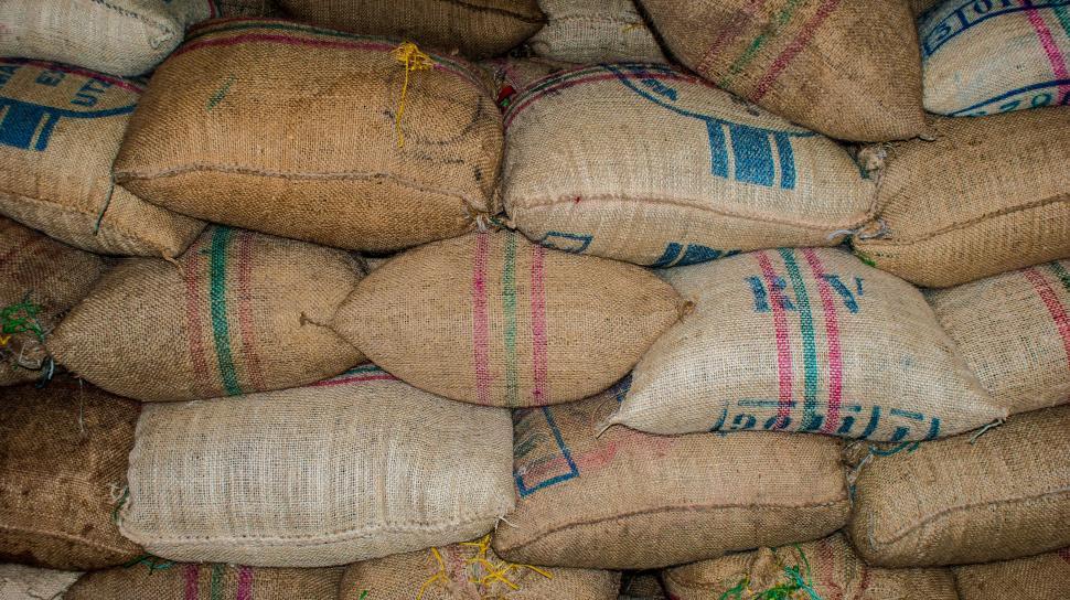 Free Image of Pile of Bags of Sand 