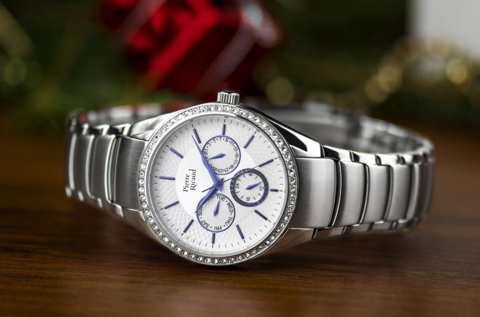 Free Image of Close Up of a Watch on a Table 