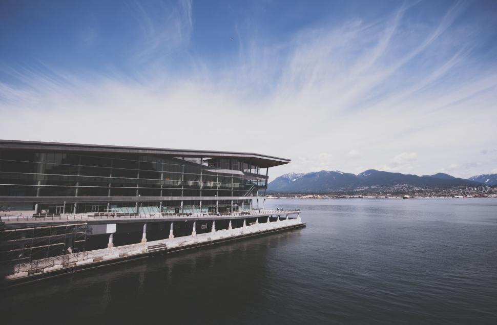 Free Image of Large Building Over Water 
