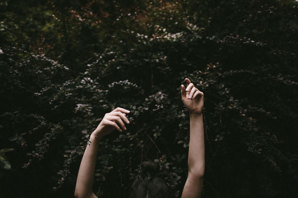Free Image of Person Catching Frisbee in Mid-Air 