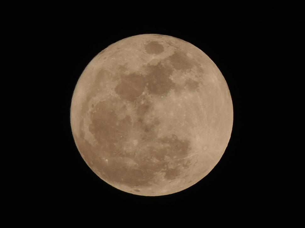Free Image of Full Moon Illuminating Dark Sky 
