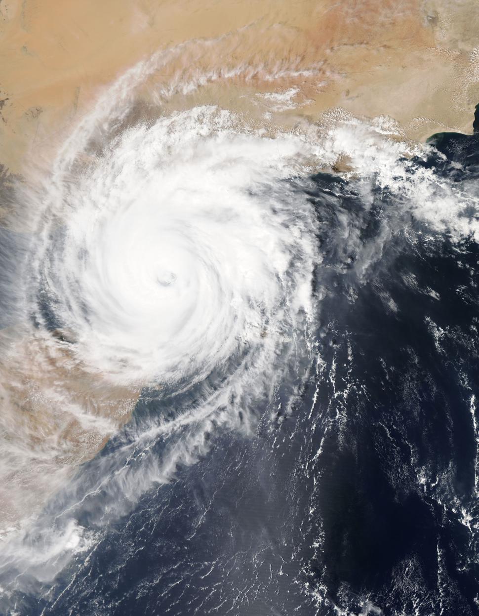 Free Image of Satellite Image of Hurricane in the Middle of the Ocean 