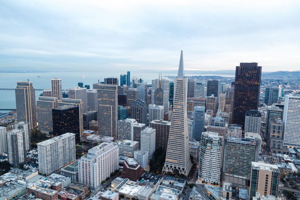 Free Image of Aerial View of a City With Tall Buildings 