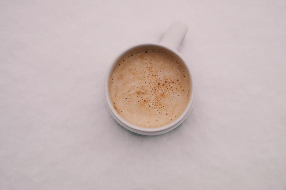 Free Image of A Cup of Coffee on a Table 