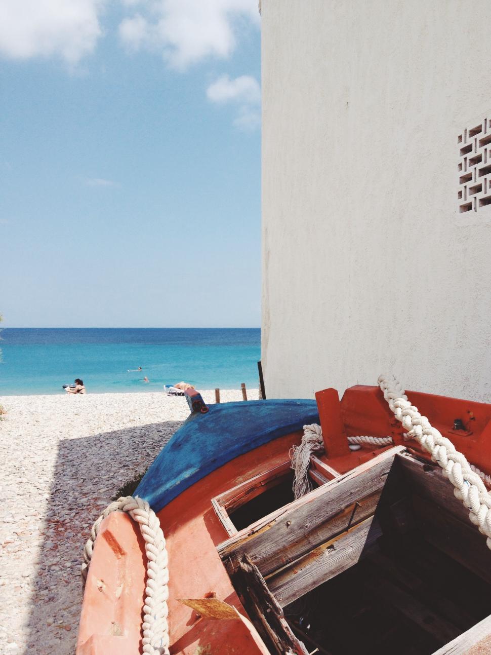 Free Image of Boat on Sandy Beach 