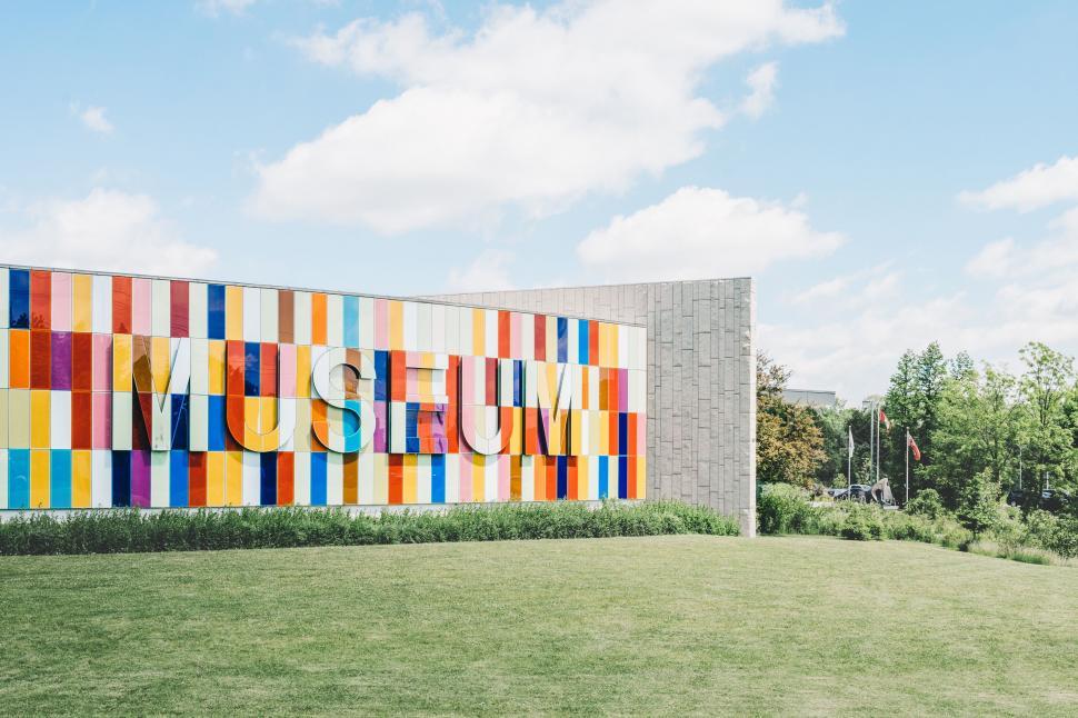 Free Image of Colorful Sign Adorning a Building Facade 