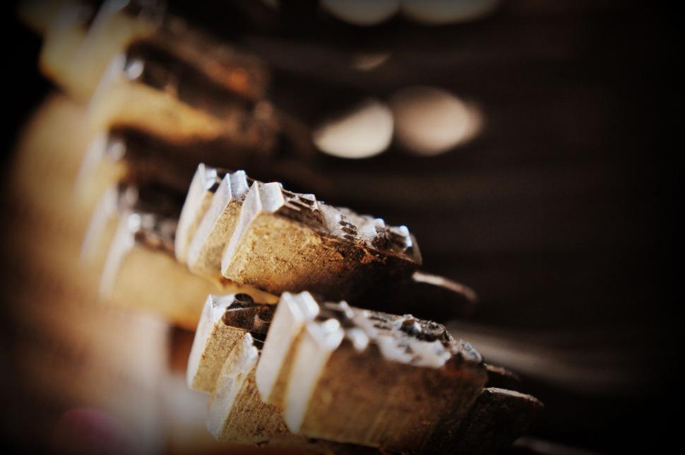 Free Image of Close Up of Piano Keyboard With Blurry Background 