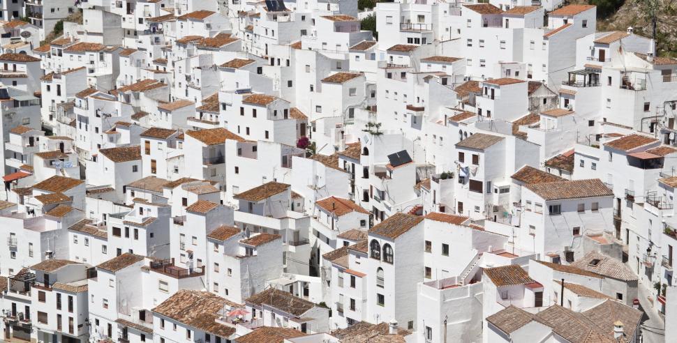 Free Image of Aerial View of City With White Buildings 