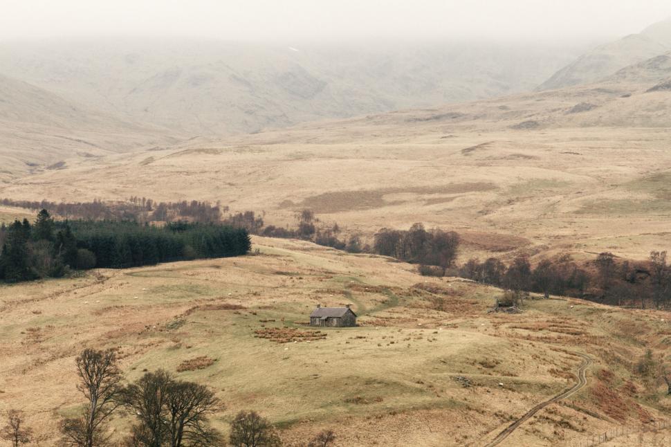 Free Image of House in the Middle of a Field 