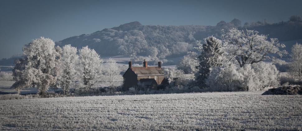 Free Image of House in the Middle of a Field 