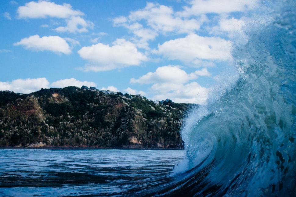Free Image of Massive Wave Surging in Open Water 