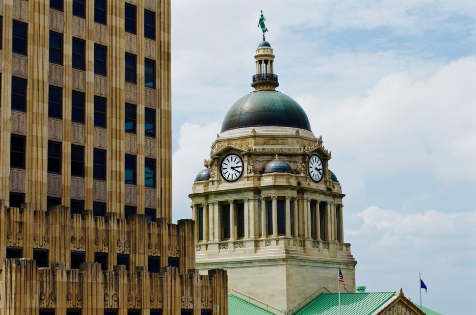 Free Image of Tall Building With Clock Tower 