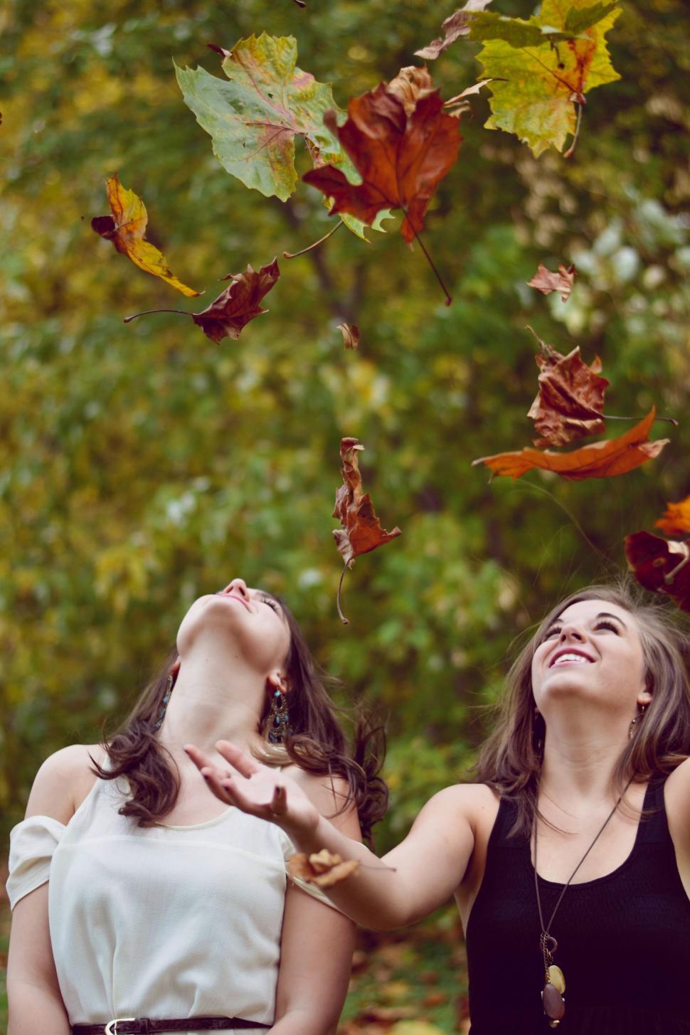 Free Image of Two Women Standing Together 
