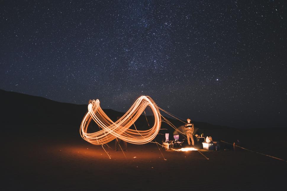 Free Image of Man Sitting in Field Holding a String 