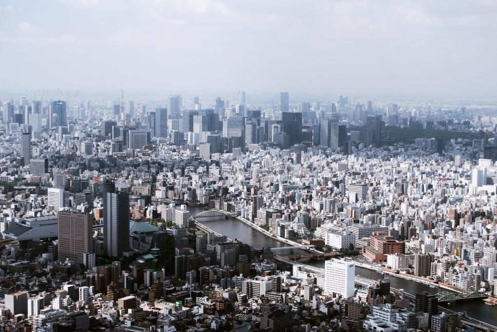 Free Image of Aerial View of a City With Tall Buildings 
