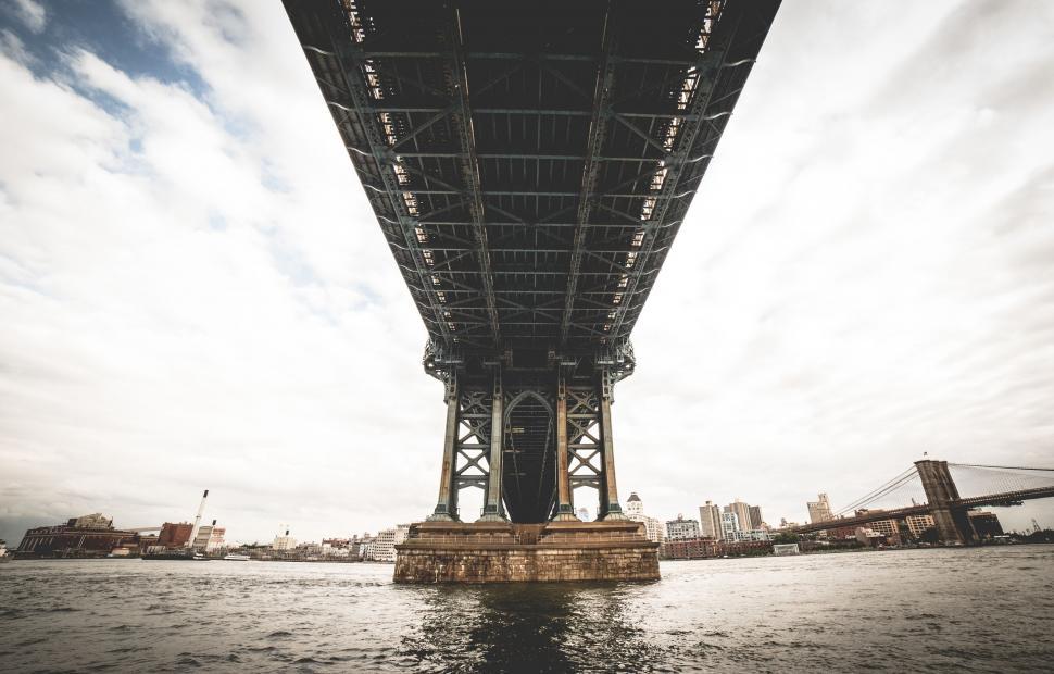 Free Image of Large Bridge Over Water 