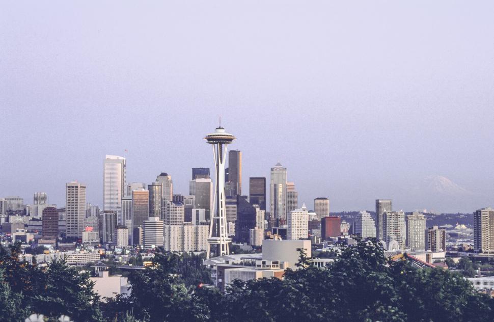 Free Image of Seattle Skyline with Space Needle 