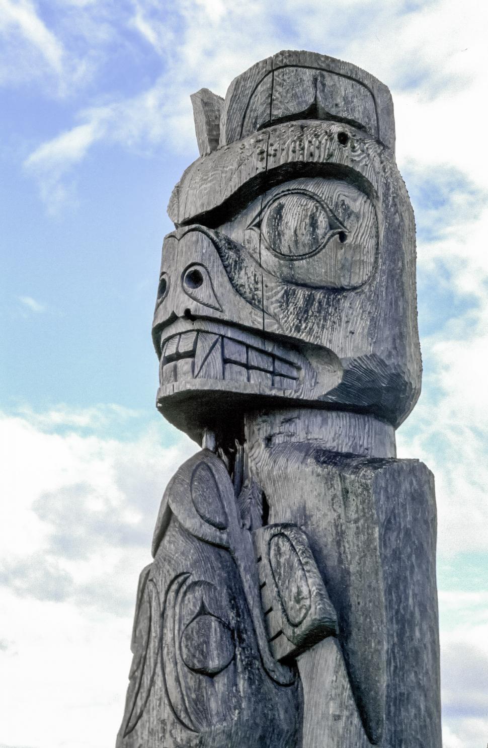 Free Image of Close up of a totem pole 