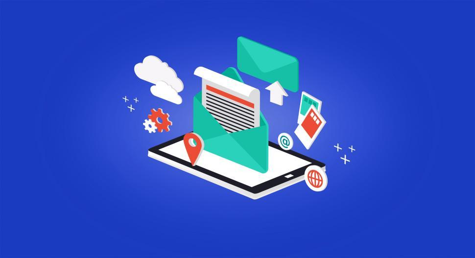 Free Image of Receiving and Sending E-mail - Concept 