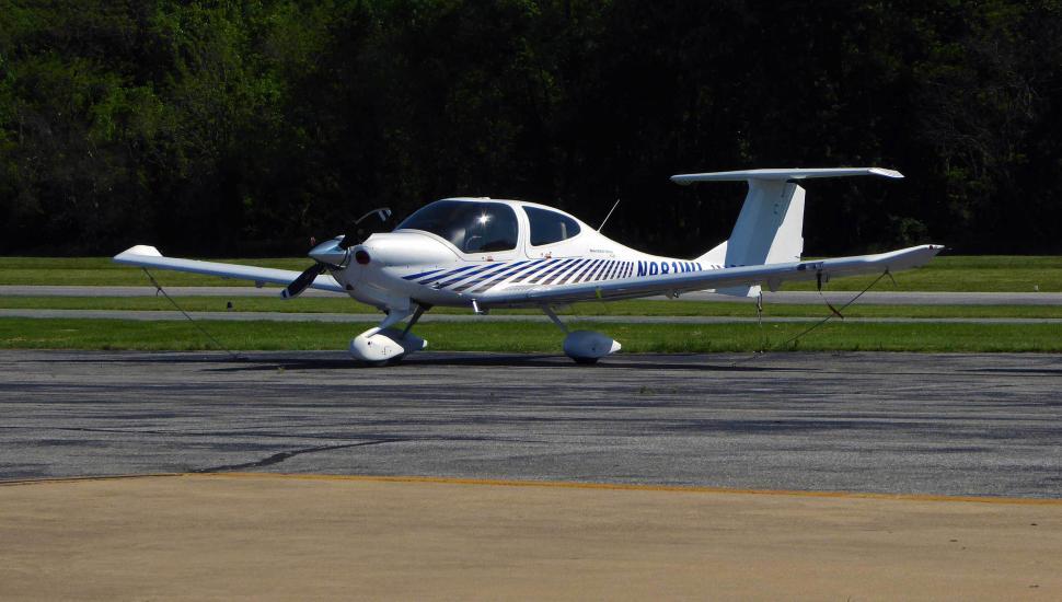 Free Image of Airplane Tied Down 
