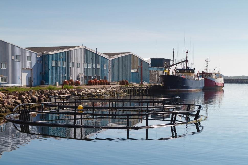 Free Image of Fish Pens  
