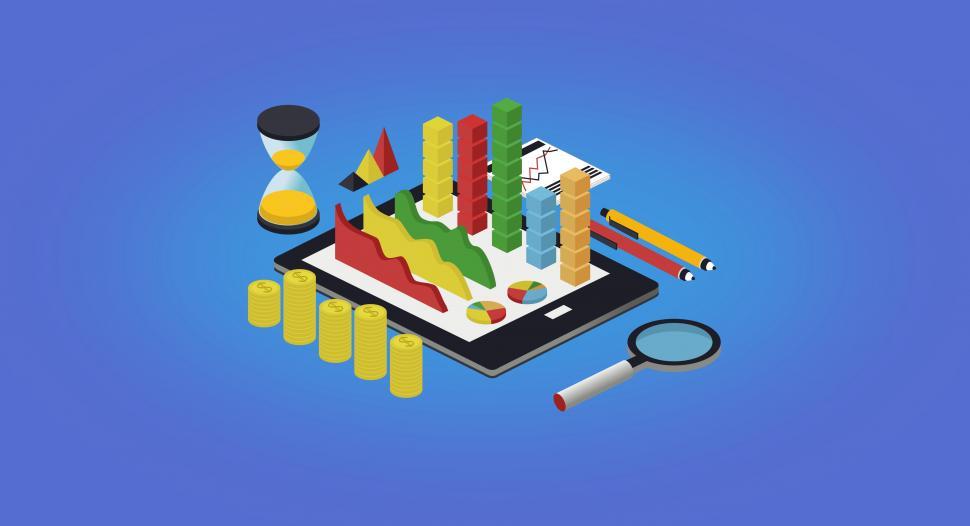 Free Image of Financial Technology Concept - Fin Tech with Tablet and Finance  