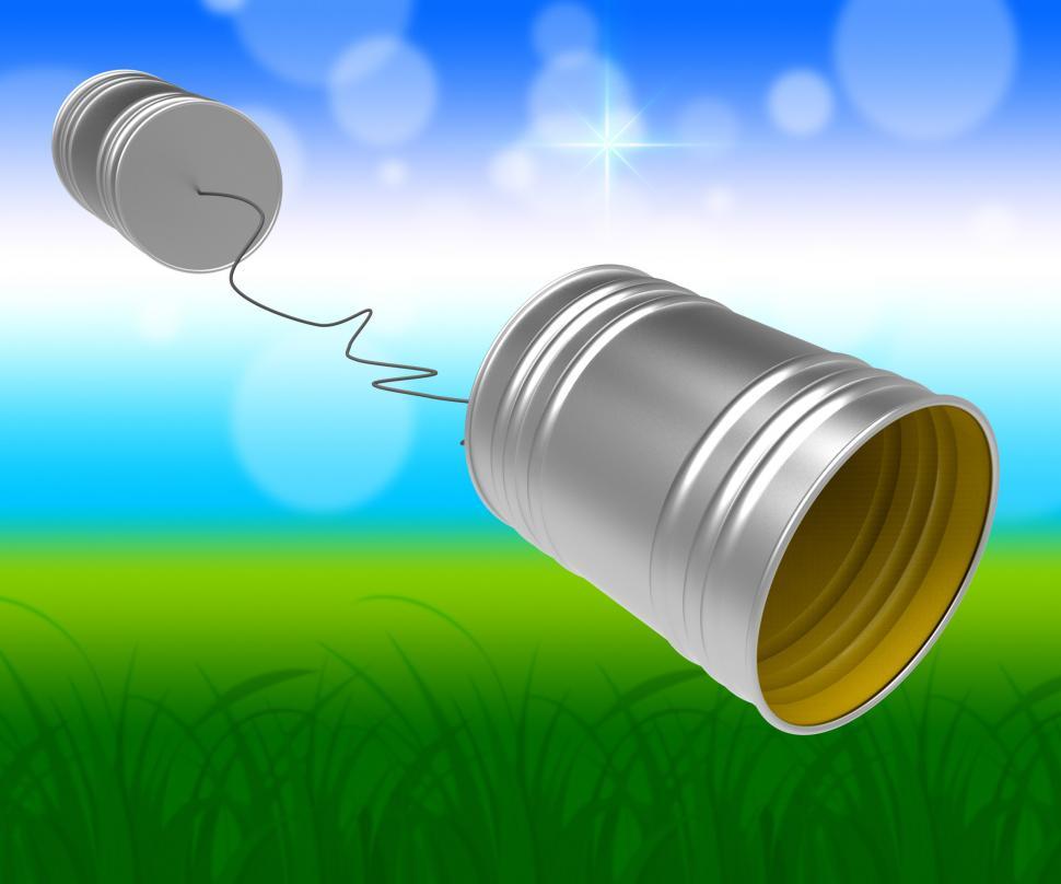 Free Image of Phone Call Cans Represents Communicating Chat And Communicate 