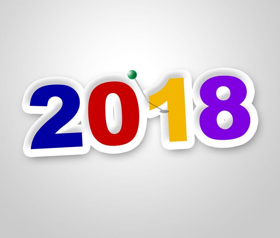 Free Image of New Year Indicates Two Thousand Eighteen And Celebrate 