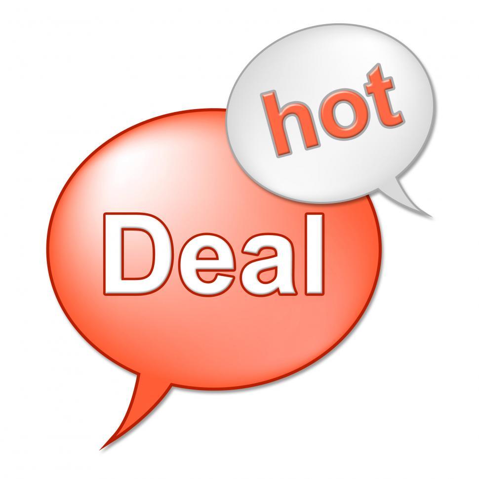 Free Image of Hot Deal Message Indicates Best Price And Business 
