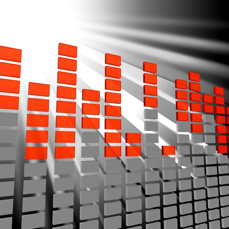Free Image of Music Equaliser Shows Sound Track And Acoustic 