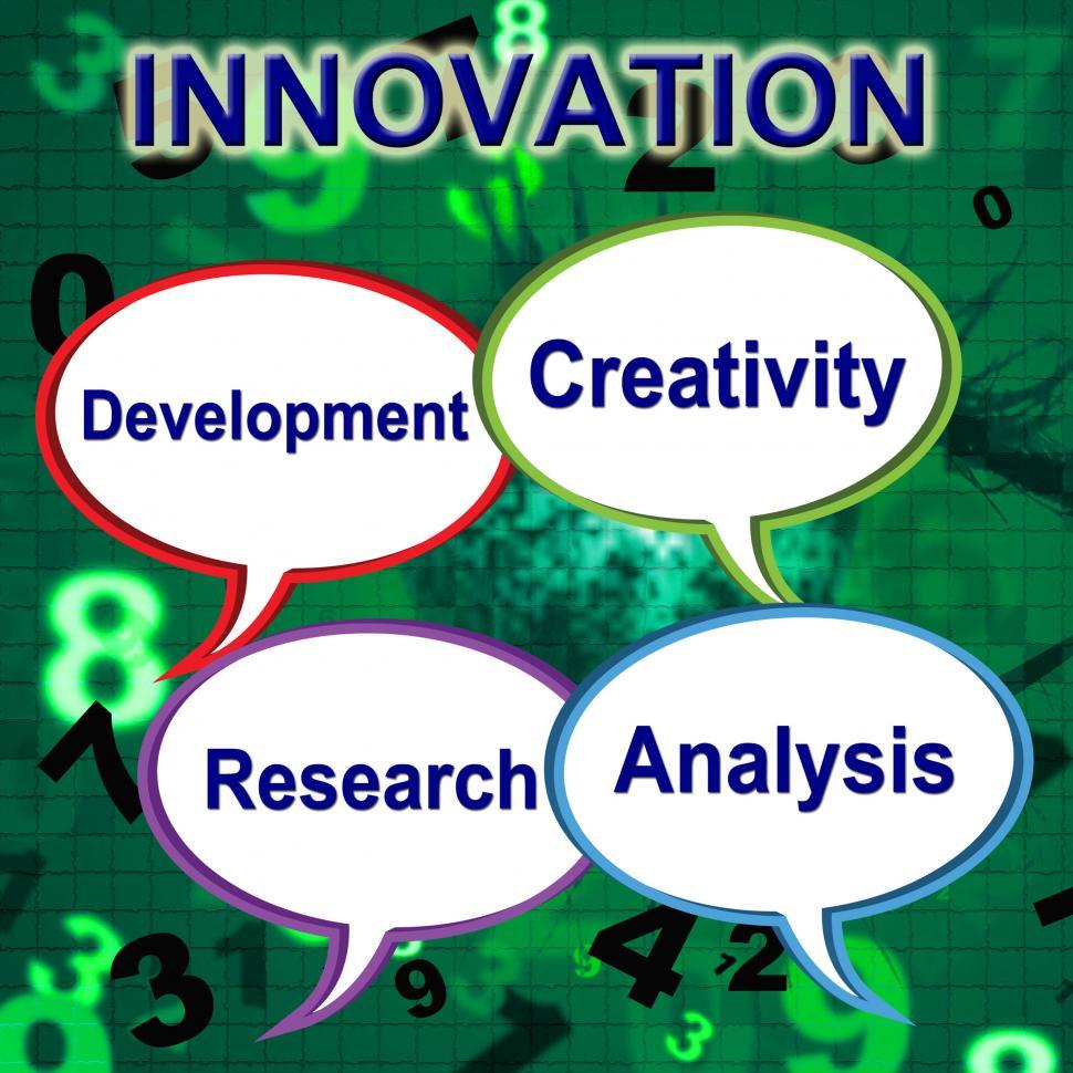 Free Image of Innovation Words Shows Innovating Transformation And Manufacture 
