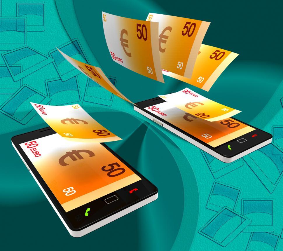 Free Image of Euros Transfer Indicates Exchanging Money And Cash 