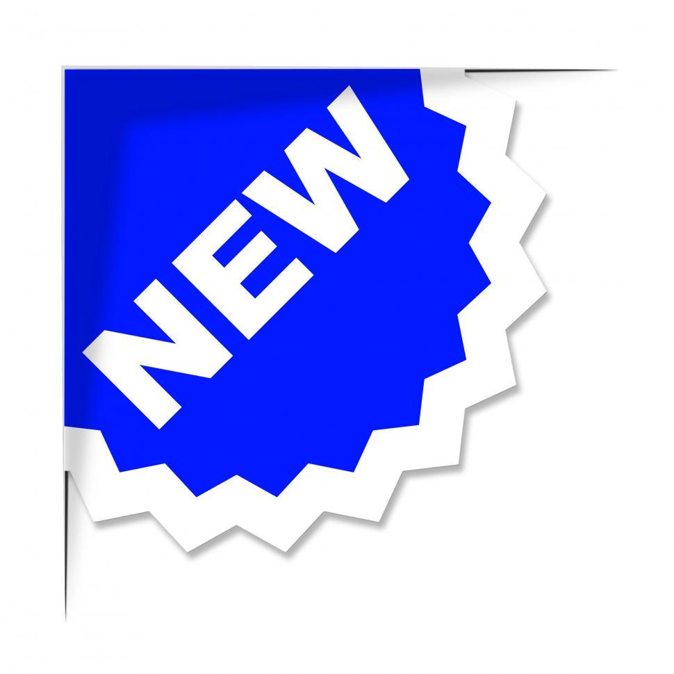Free Image of New Label Means Up To Date And Current 