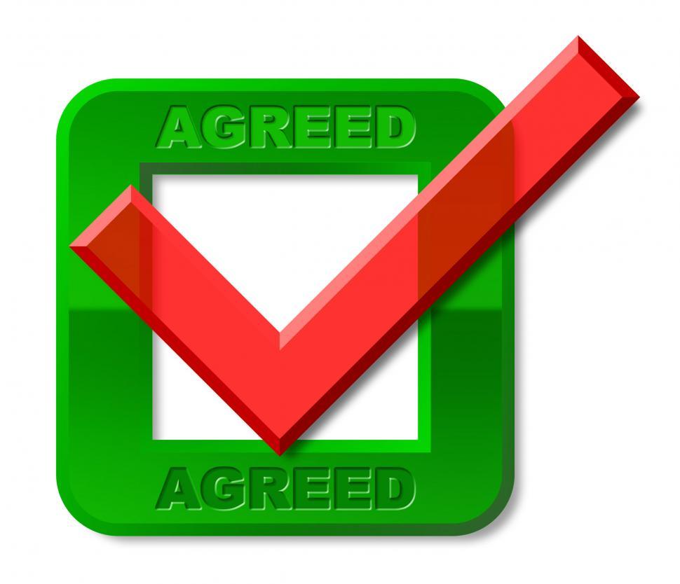 Free Image of Agreed Tick Represents All Right And Ok 